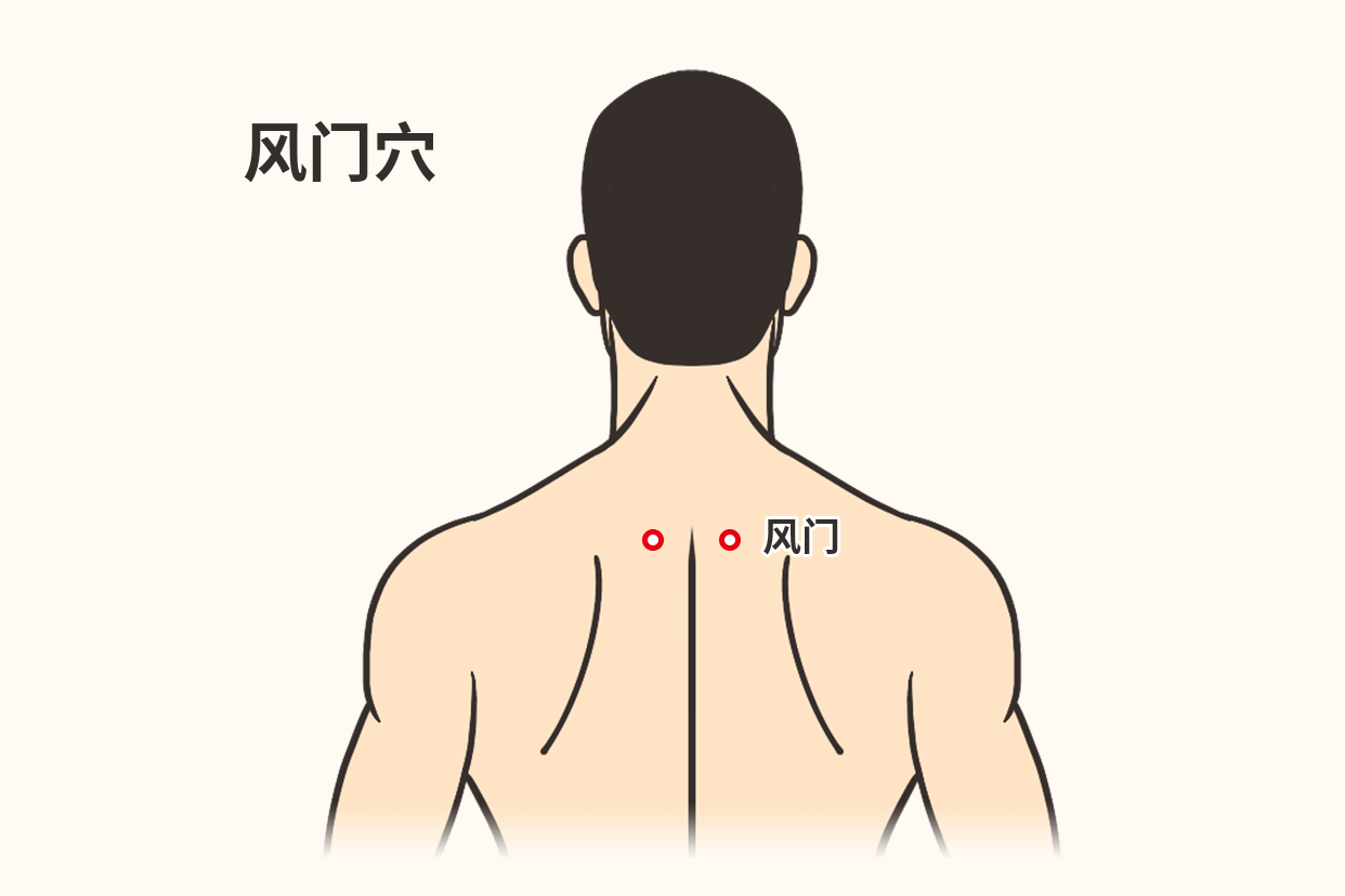 风门穴位置图